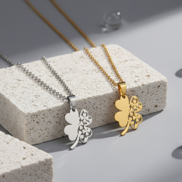 Colar Trevo da Sorte com...