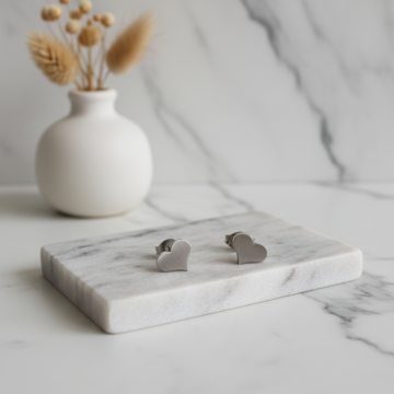 Brincos Coração Minimalista