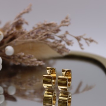 Argolas Douradas Modernas