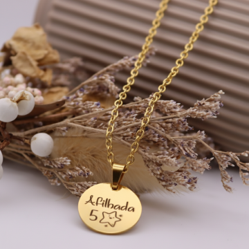 Colar "Afilhada 5 Estrelas"